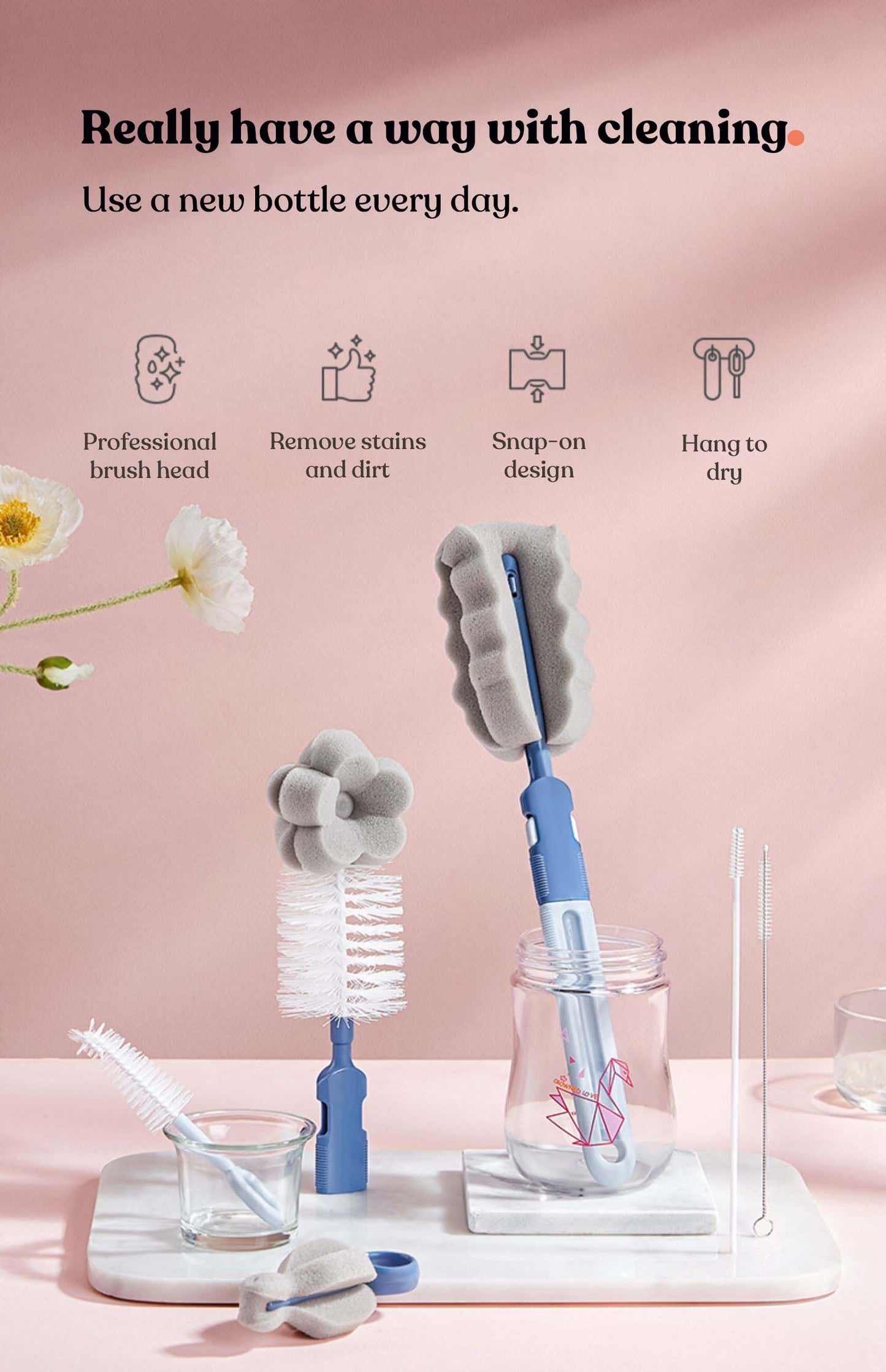 Milk Bottle Brush Set (6pcs)