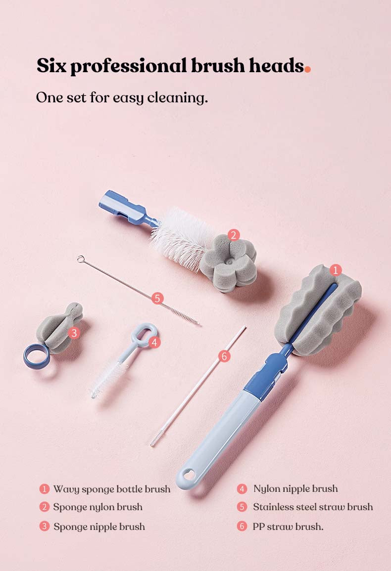 Milk Bottle Brush Set (6pcs)