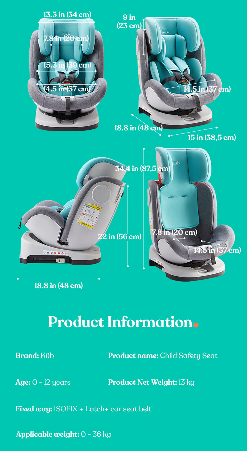 360° Rotating Safety Car Seat
