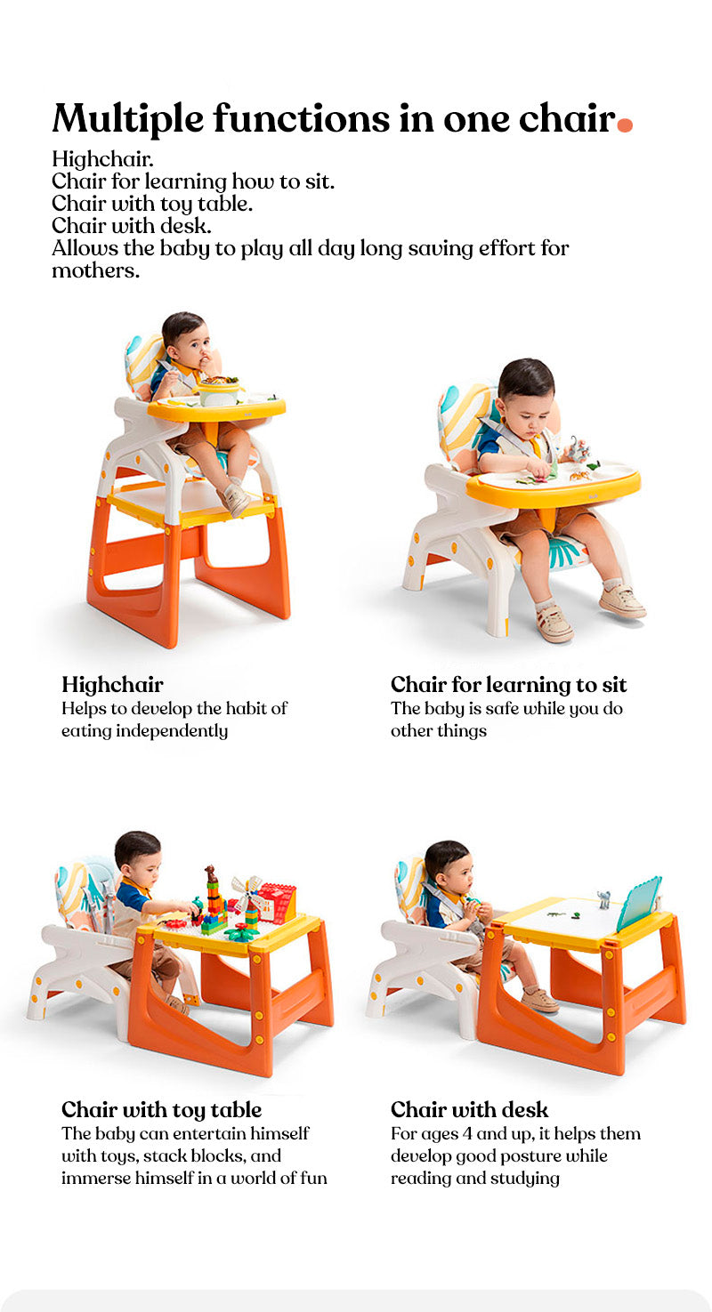 Multifunctional Combinable High Chair