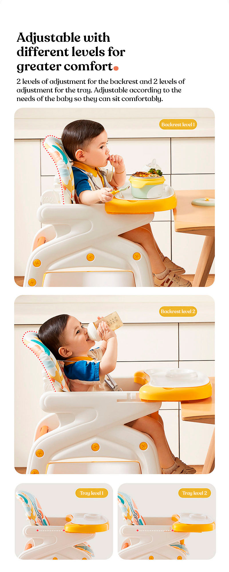 Multifunctional Combinable High Chair