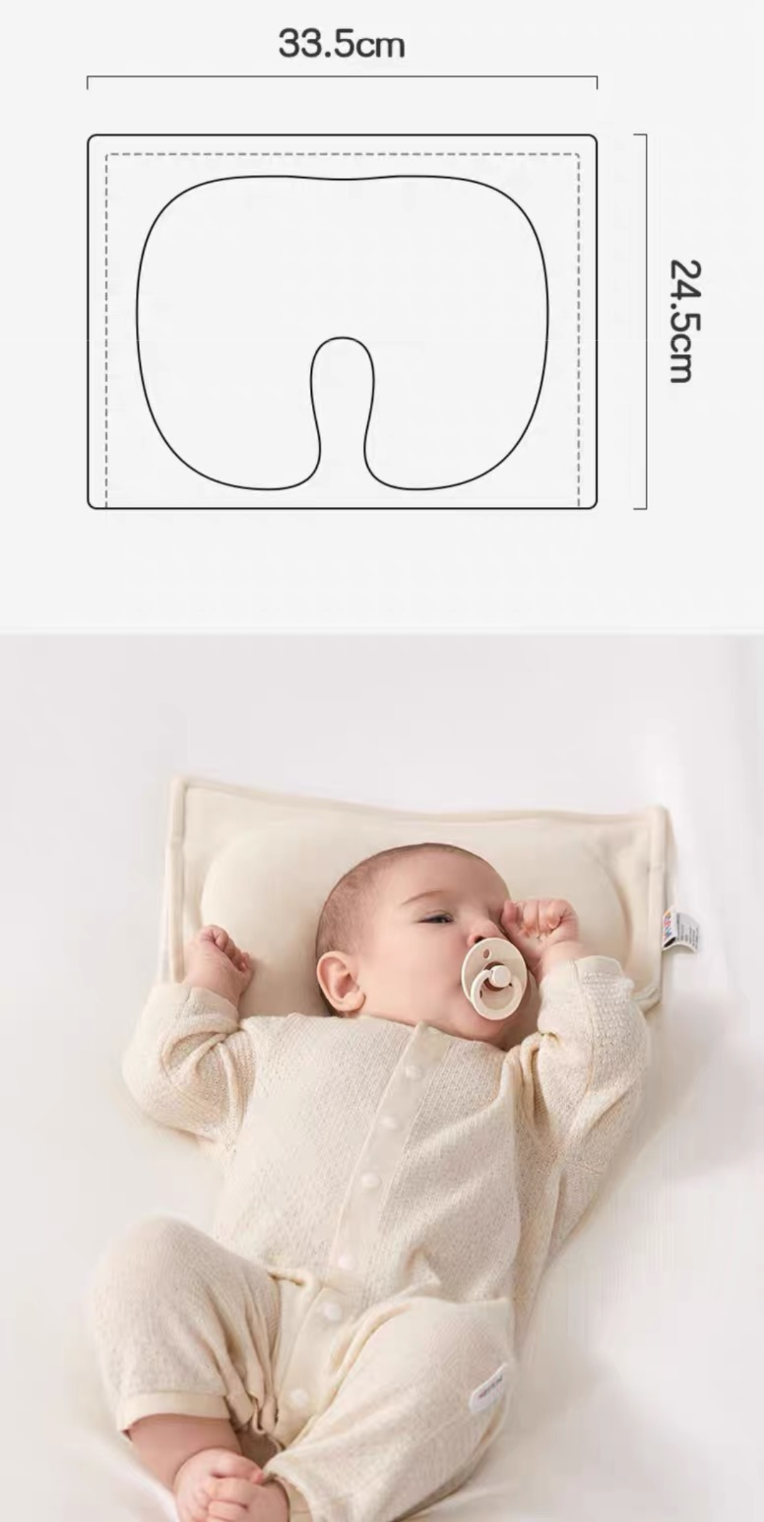 Head-Shaping Pillow | Bio-Based Hydrophilic Cotton