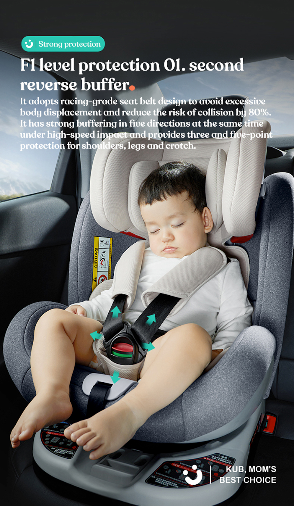 360° Rotating Safety Car Seat