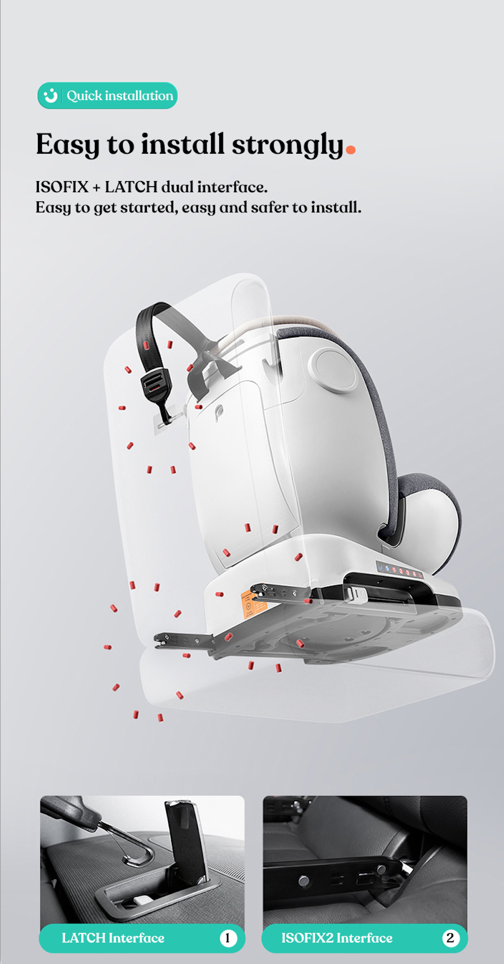 360° Rotating Safety Car Seat