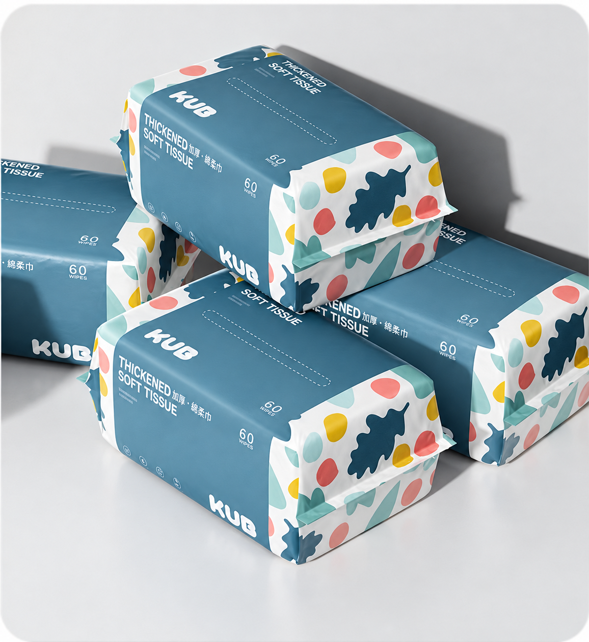 KUB Dry Wipes (60 Wipes/Pack)