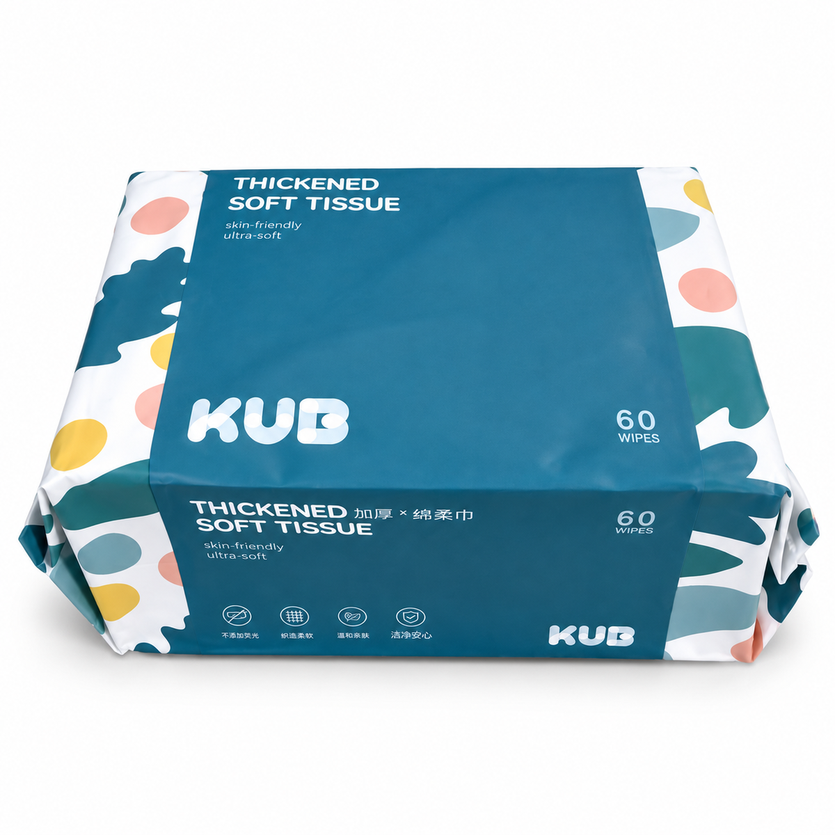KUB Dry Wipes (60 Wipes/Pack)